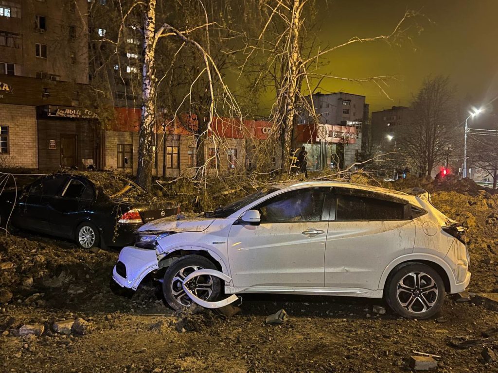 Damage caused by a bomb explosion. Belgorod
