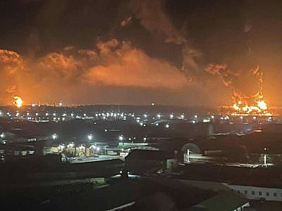 Взрыв нефтебазы в Брянске