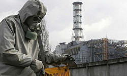 At the Chernobyl nuclear power plant, the danger of radioactive contamination