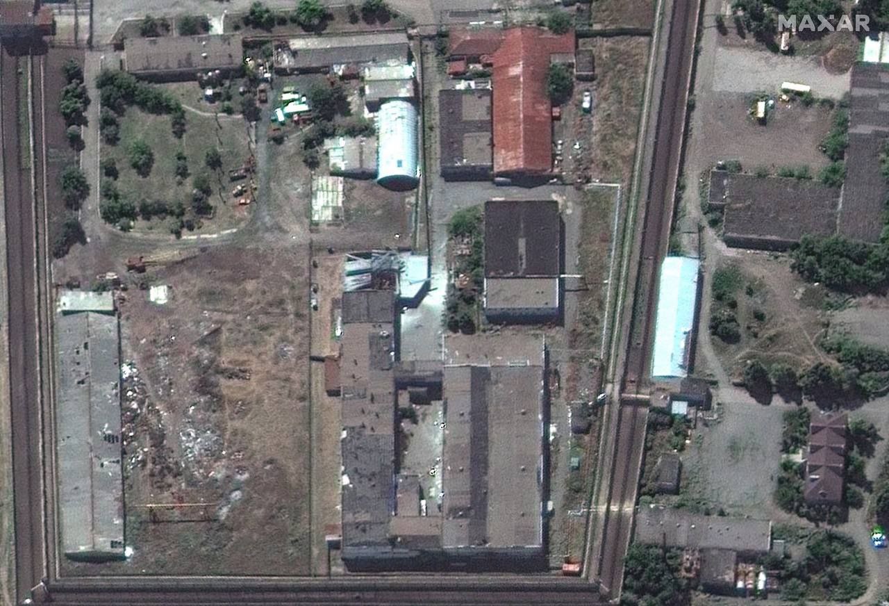 After the attack on Yelenovka. Satellite photo