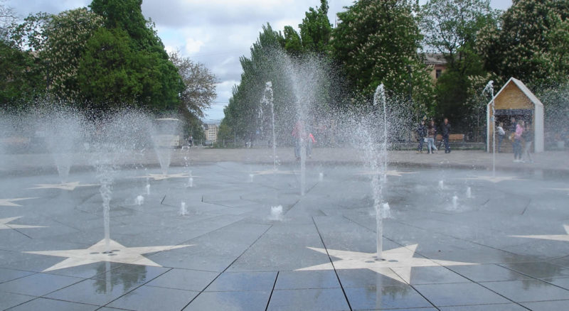 Fountain in the Theater Square Mariupol
