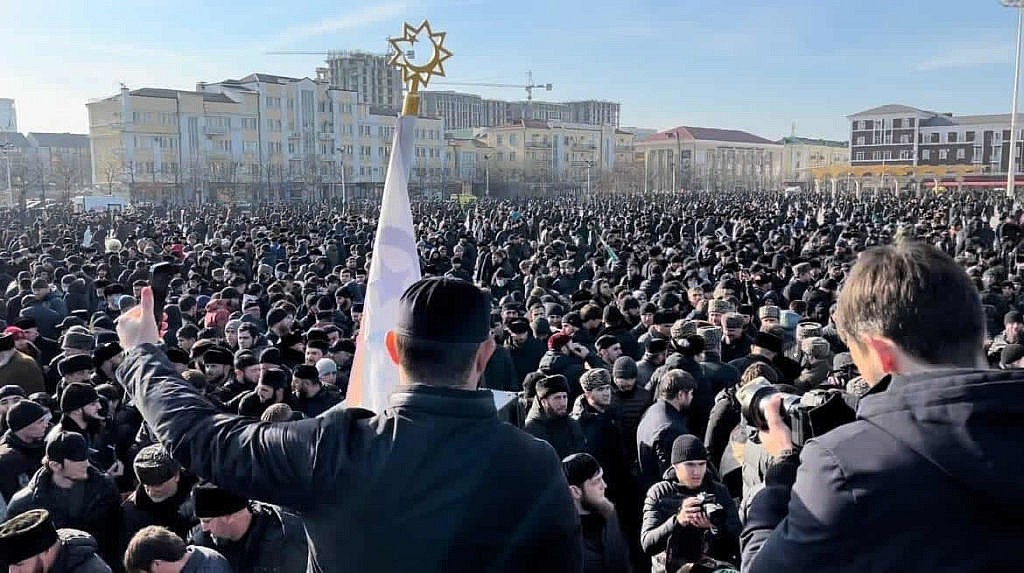 Митинг в Грозном (Чечня)