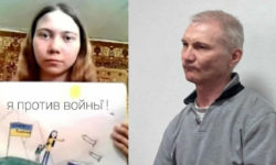 Отец девочки приговоренной к 2 годам тюрьмы за антивоенный рисунок дочери сбежал из-под ареста