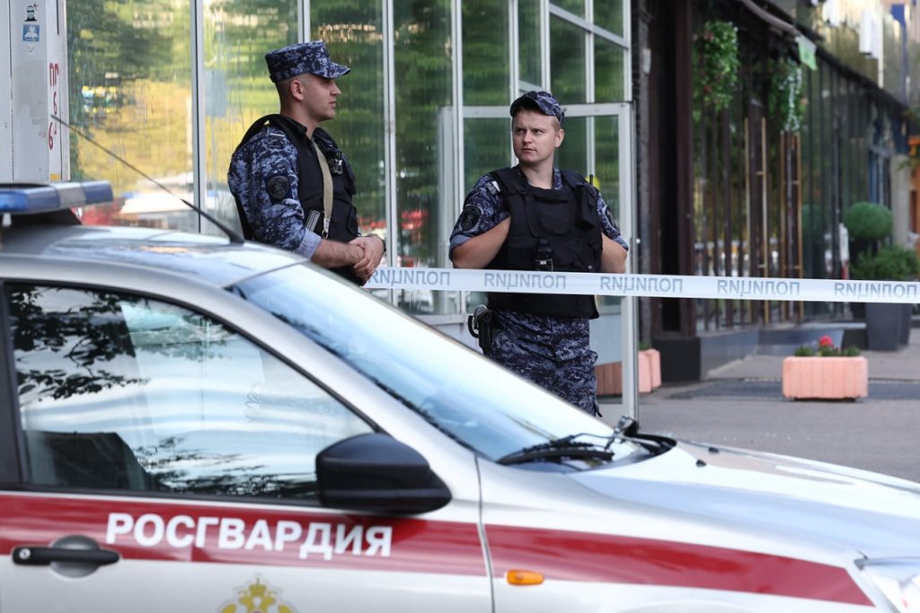 Последствия удара украинских беспилотников по Москве