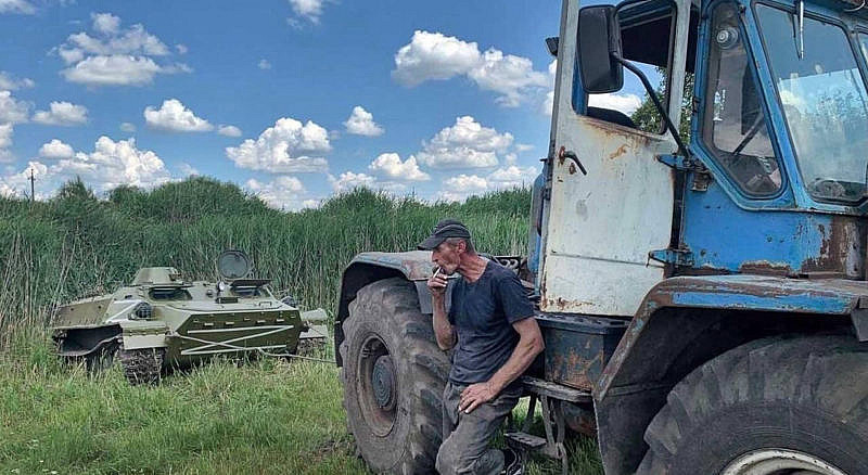 Ukrainian stole a tank