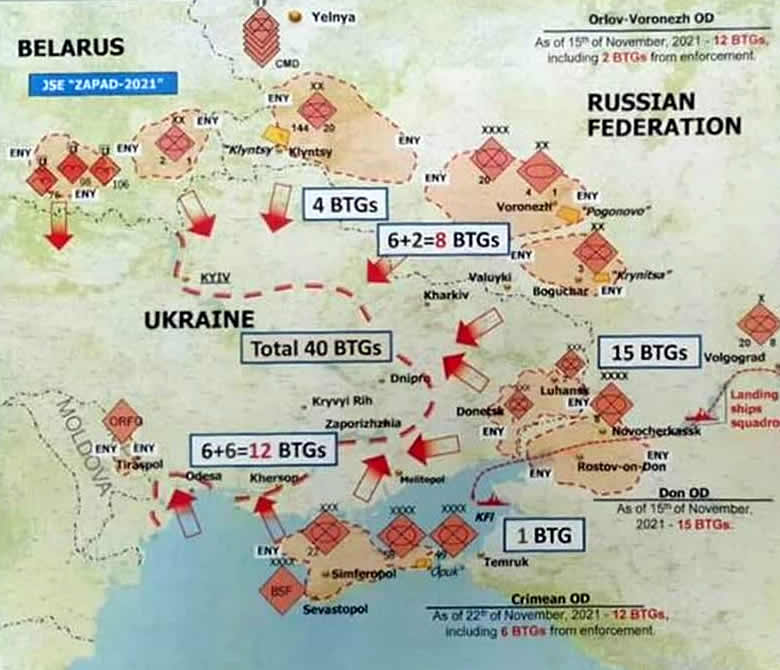 Путин планирует нападение на Украину. Ноябрь 2021