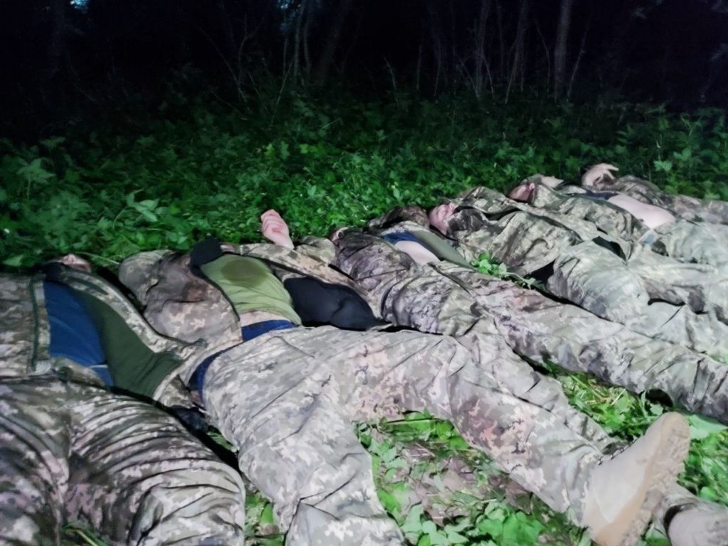 Corpses of Ukrainian saboteurs