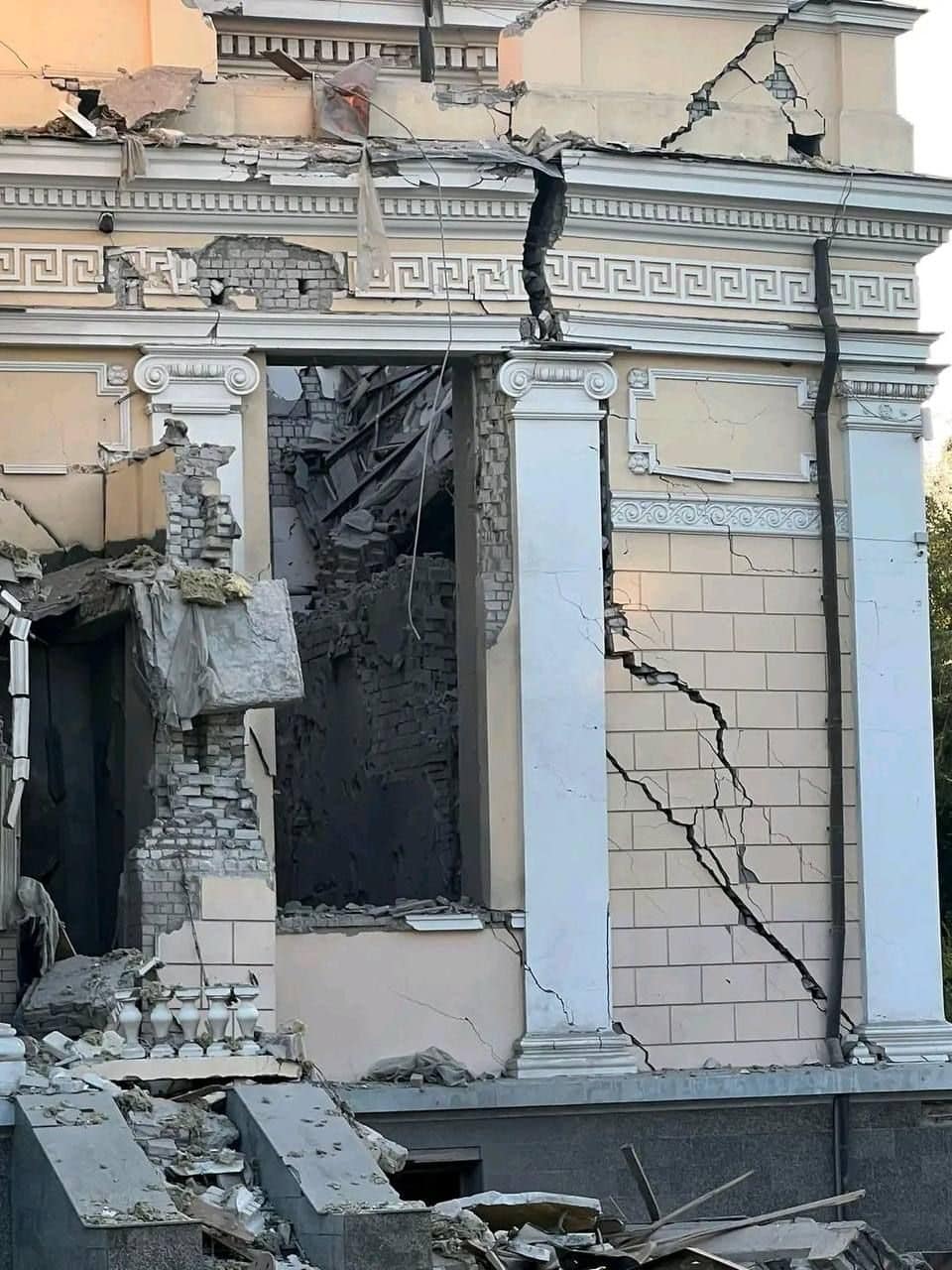 Consequences of a missile attack on Odessa