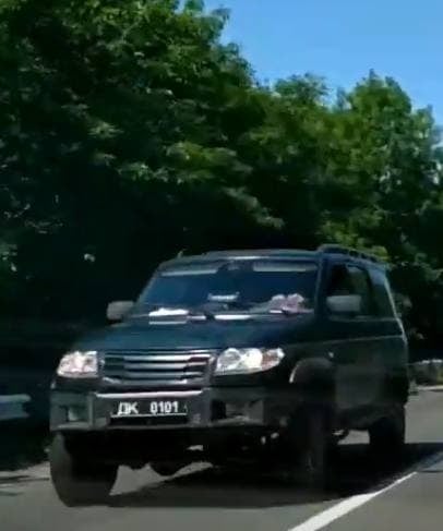 Real UAZ of the DPR police chief